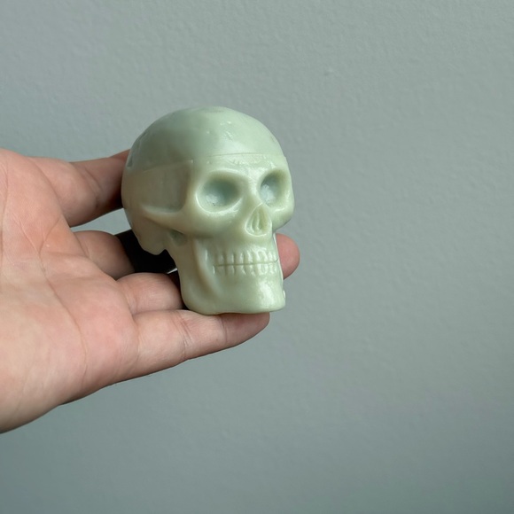 Vintage Trophy Music Co Skull Rattle Shaker Maraca Instrument Glow in the Dark - Picture 8 of 15